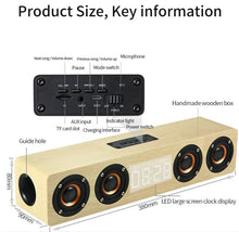 Load image into Gallery viewer, Portable Home Theater Bluetooth Speaker for TV speaker AUX USB - Brown_1