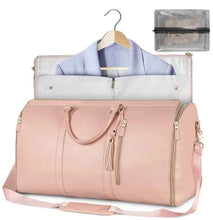Load image into Gallery viewer, Large folding suit bag, large capacity, handheld clothing, luggage bag - Pink_2