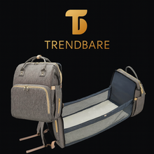 Load image into Gallery viewer, TrendBare 2-in-1 Mommy Backpack with Portable Folding Baby Bed