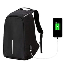 Load image into Gallery viewer, Anti-theft Travel Backpack Laptop School Bag with USB Charging Port - Black_0
