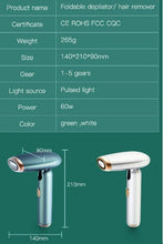 Load image into Gallery viewer, Handheld Photon Flash Laser Depilatory 5 Gears Hair Removal Machine - Green_2
