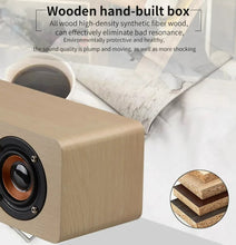Load image into Gallery viewer, Portable Home Theater Bluetooth Speaker for TV speaker AUX USB - Brown_4
