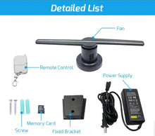 Load image into Gallery viewer, 3D Hologram Advertising Display LED Fan Holographic Imaging 3D LED Fan Light_5

