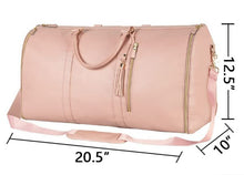 Load image into Gallery viewer, Large folding suit bag, large capacity, handheld clothing, luggage bag - Pink_0
