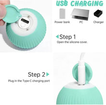 Load image into Gallery viewer, USB Charging Automatic 360 Degree Automatic Pet Rolling Ball For Puppy Cats Kitten - Blue_4
