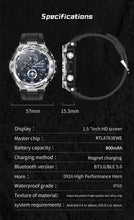 Load image into Gallery viewer, Sports Men&#39;s rugged watch Liga, Bluetooth - SILVER_5
