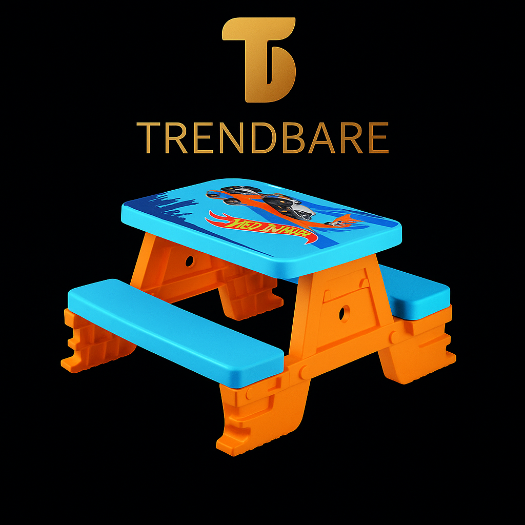 TrendBare Hot Wheels Kiddies Picnic Table