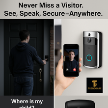 Load image into Gallery viewer, Trendbare SmartGuard Doorbell - Black
